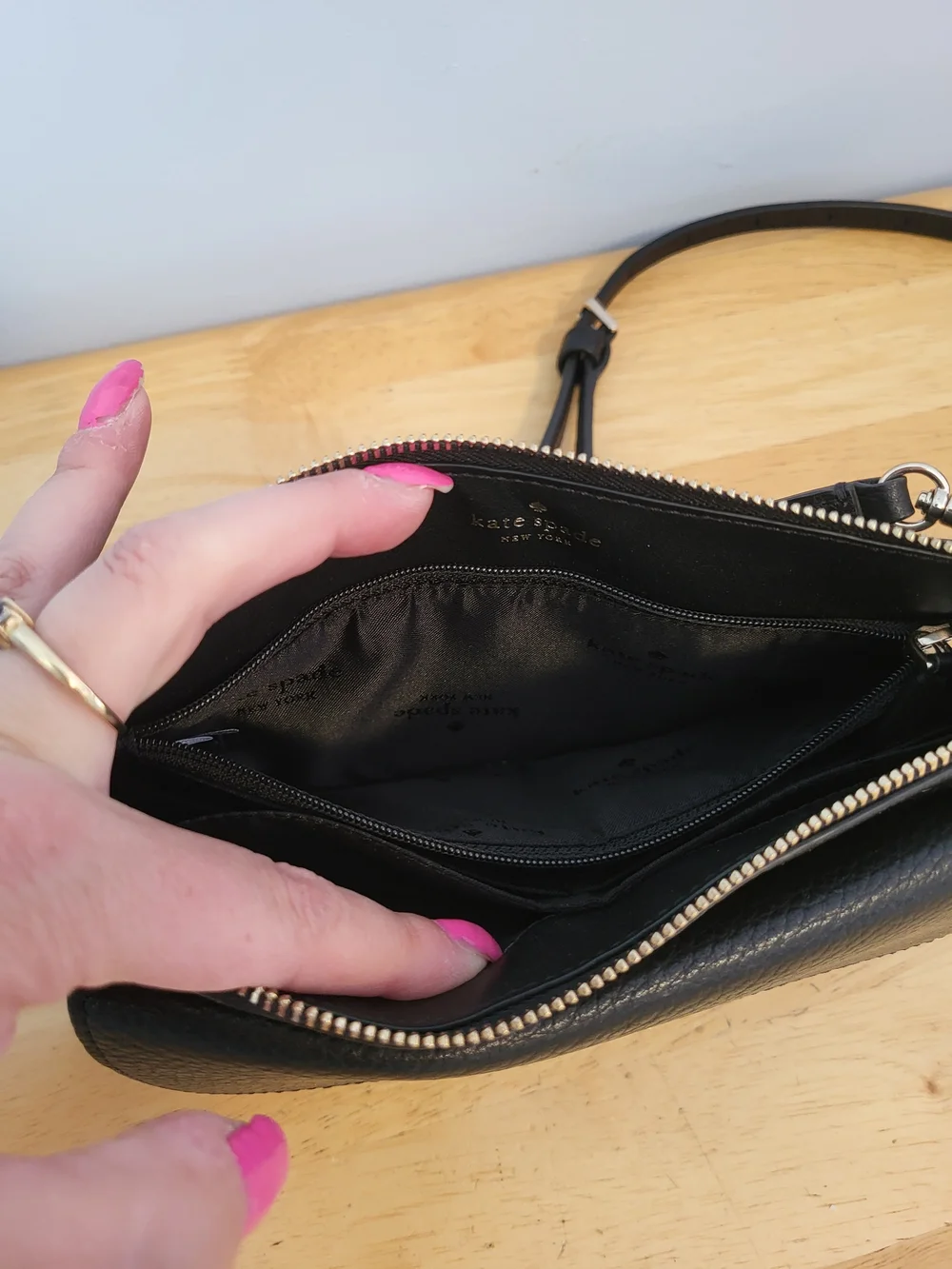 Kate spade Black Leather Crossbody